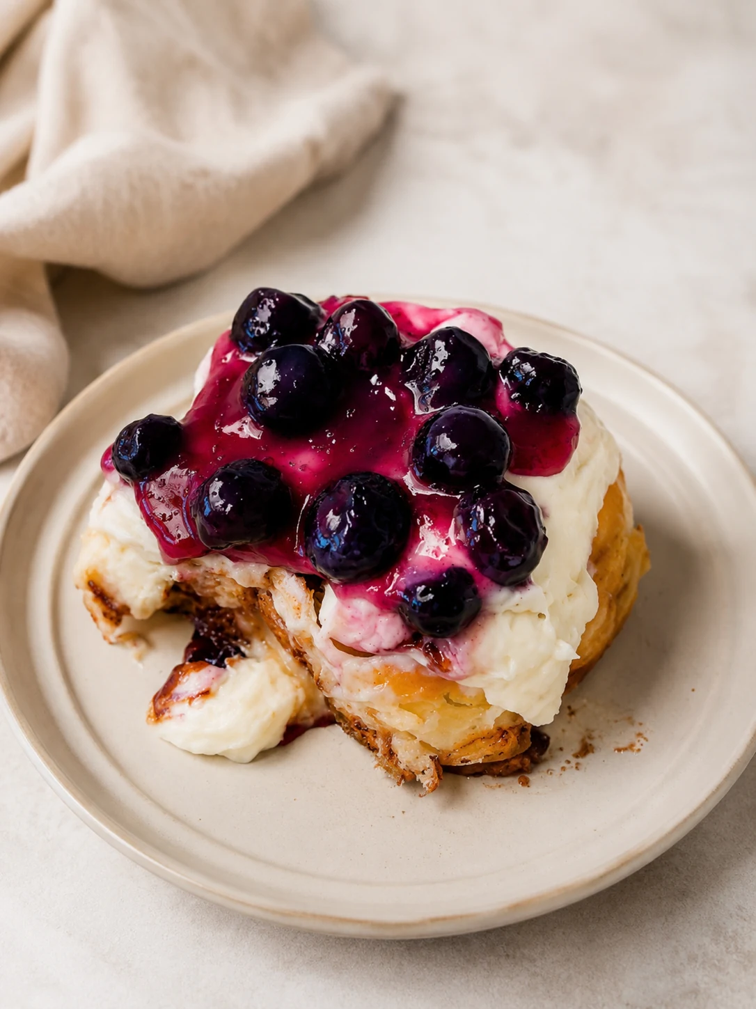 Blueberry Bliss cinnamon roll