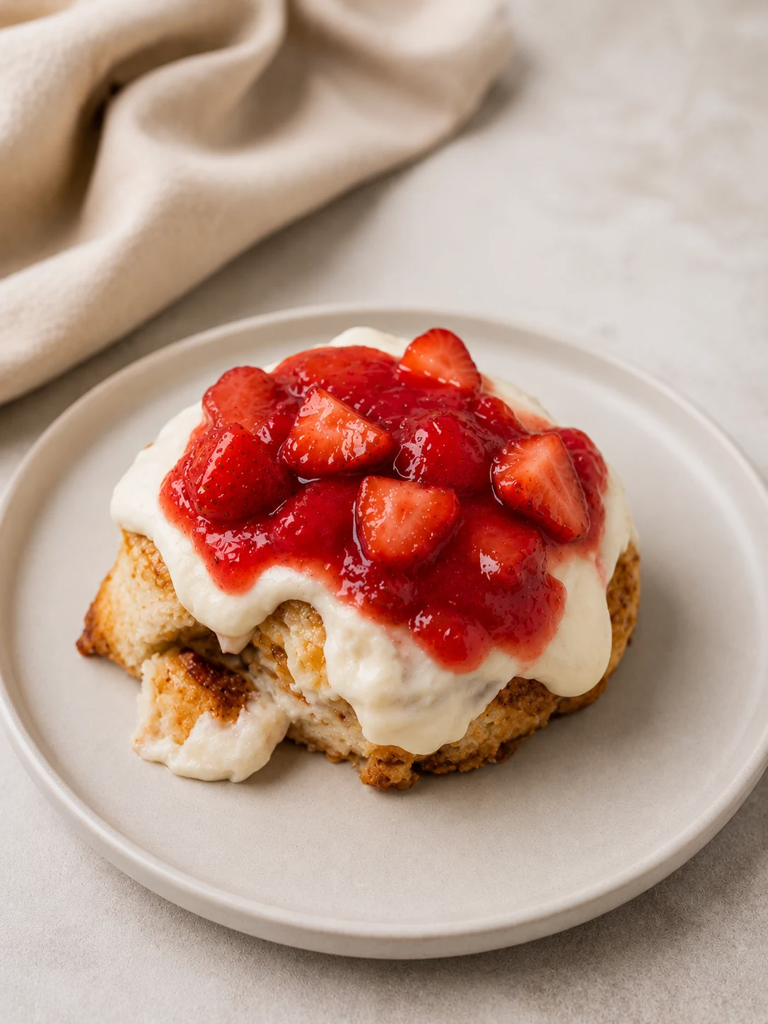 Strawberry Dream cinnamon roll